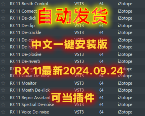 最新中文版iZotope RX 11 Audio Editor Advanced最新版RX 11中文版-第八城